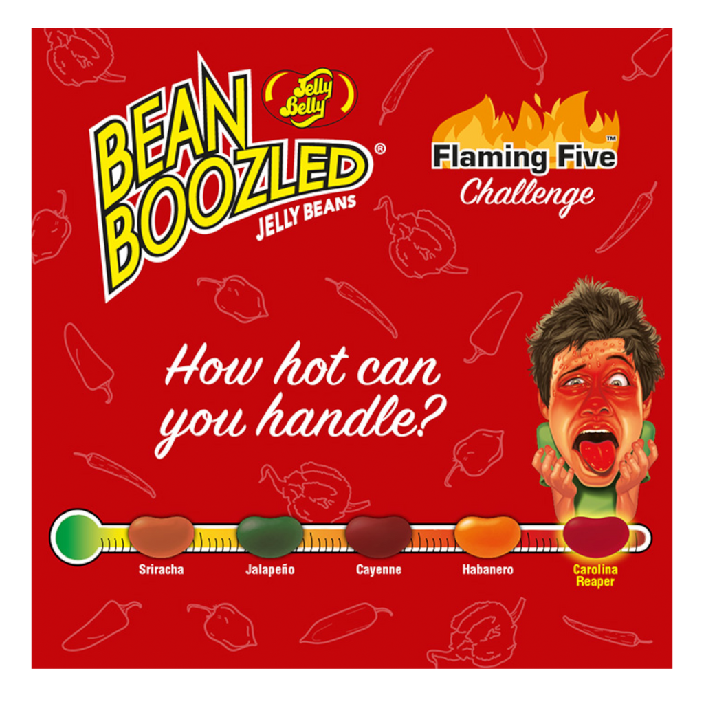 Jelly Belly Bean Boozled Flaming Five Jelly Beans Spinner Gift Box - 3.5oz (100g)