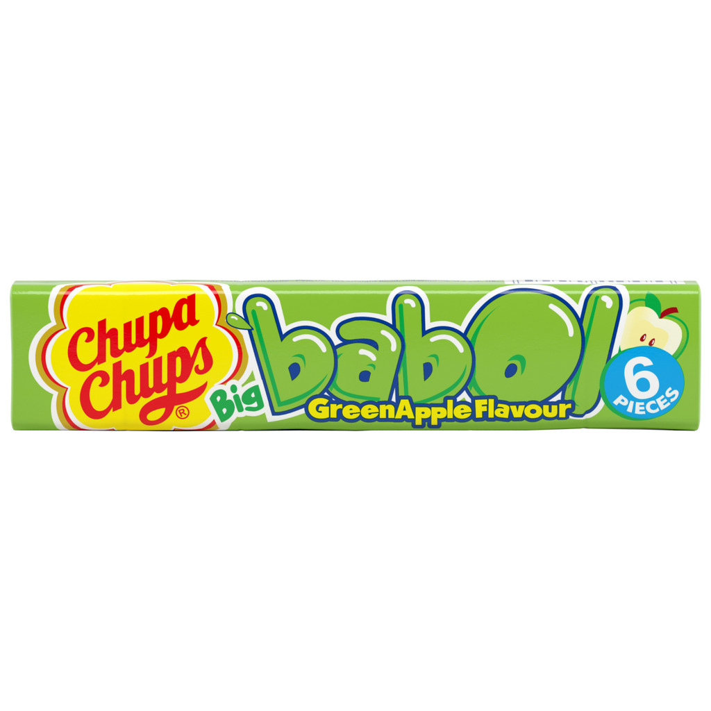 Chupa Chups Big Babol Blue Green Apple Flavour Soft Bubble Gum - 0.97oz (27.6g)