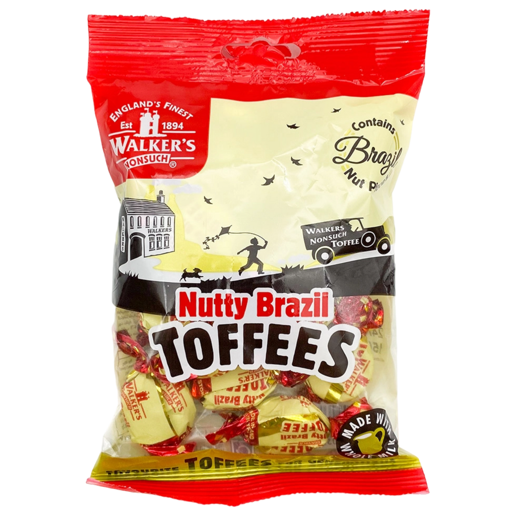 Walker's Nonsuch Nutty Brazil Toffees Bag - 5.29oz (150g)