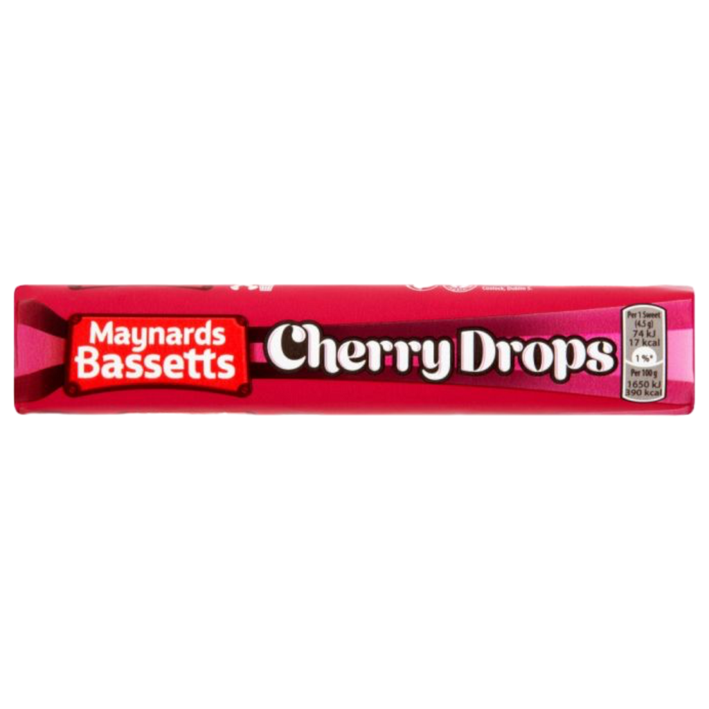 Maynards Bassetts Cherry Drops Sweets Roll - 1.58oz (45g)