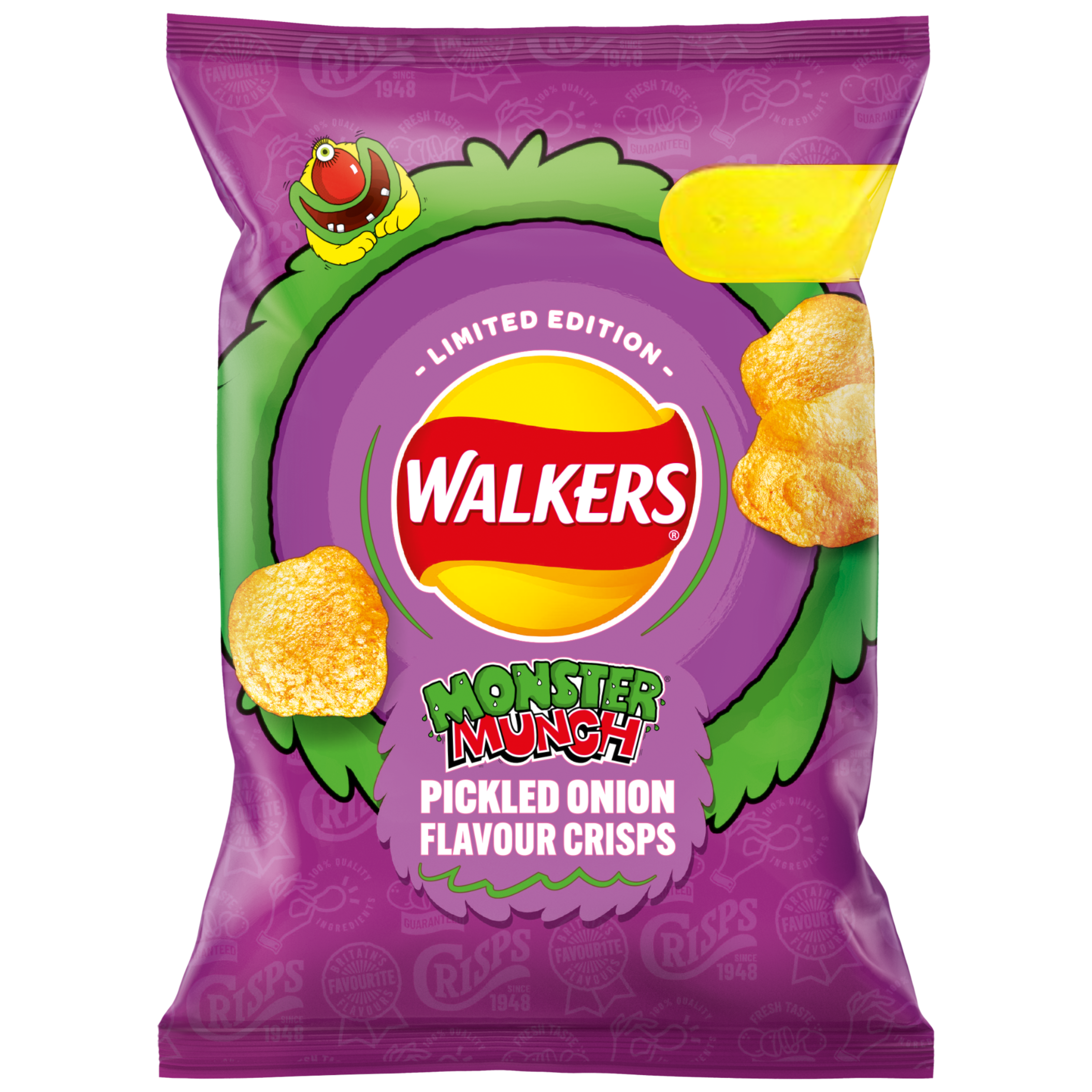 Walkers Mash Ups Monster Munch Pickled Onion Crisps - 2.29oz (65g)