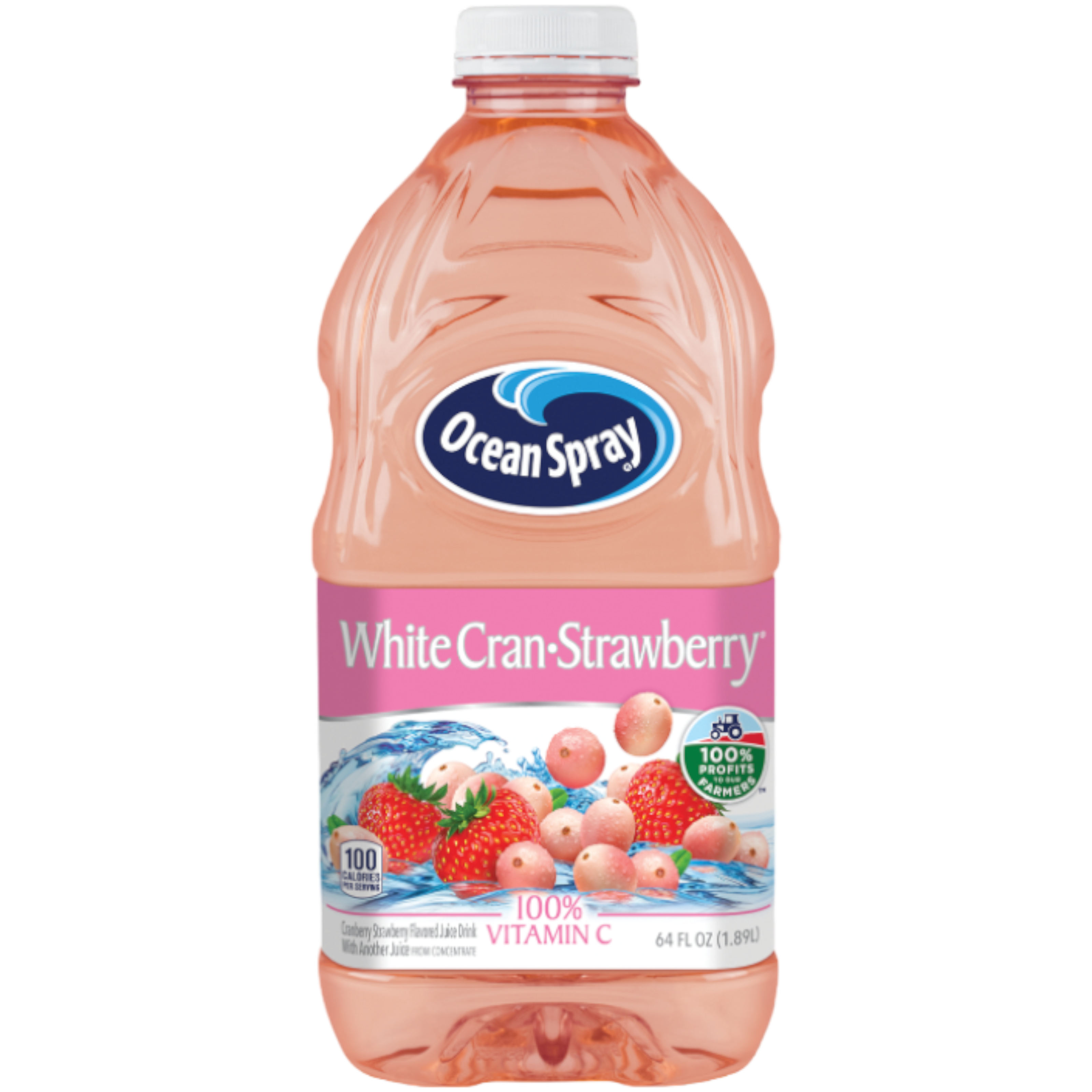 Ocean Spray White Cran-Strawberry Juice - 64oz (1.89L)