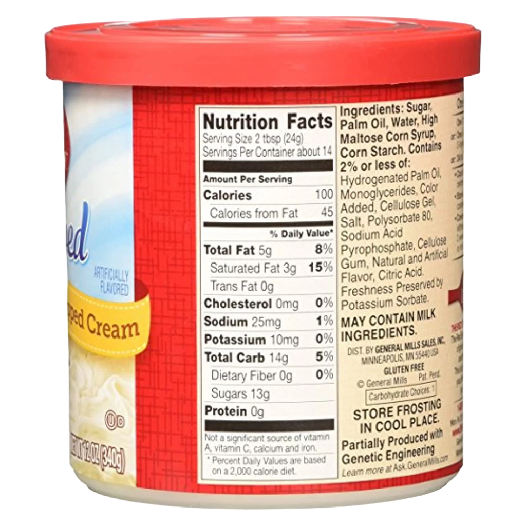 Betty Crocker Whipped Cream Frosting - 12oz (340g)