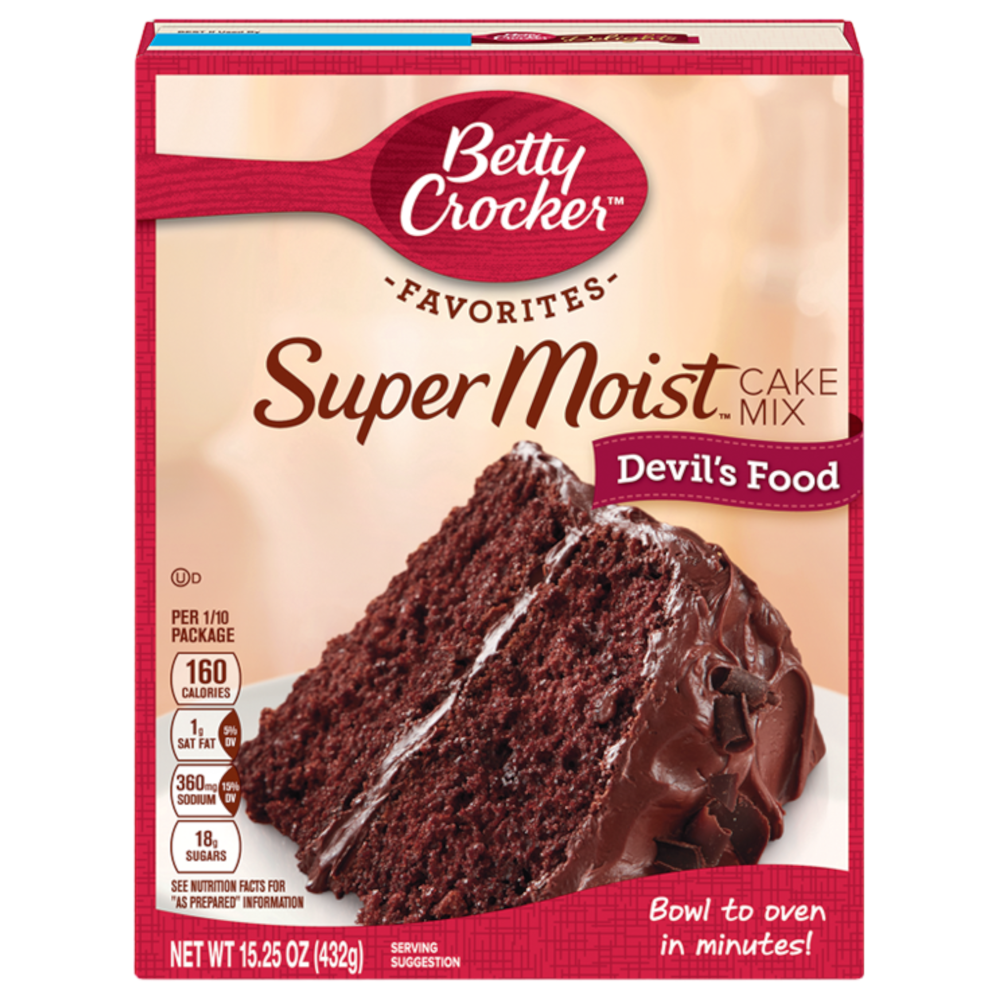 Betty Crocker Favorites Super Moist Devil's Food Cake Mix - 15.25oz (432g)