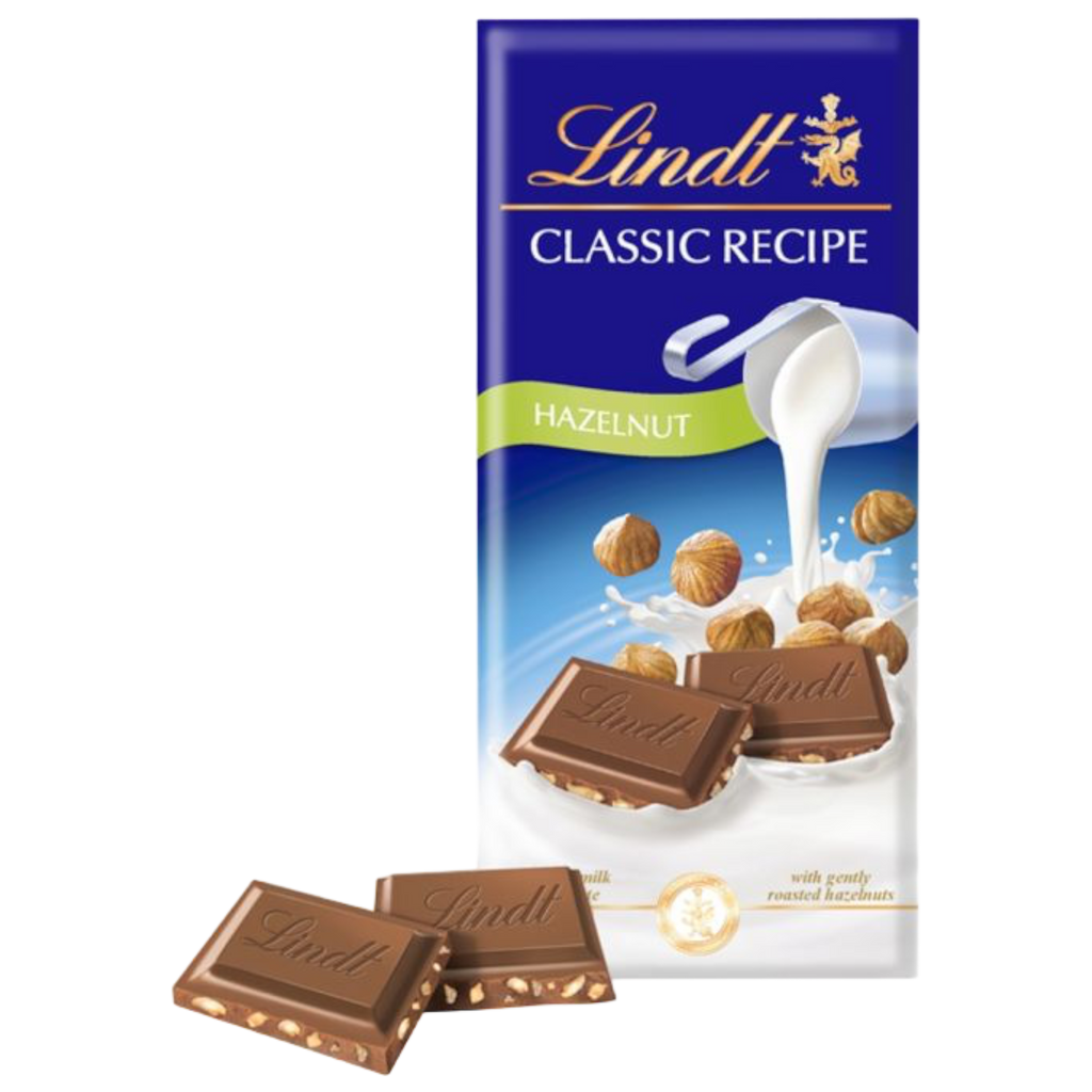 Lindt Classic Recipe Hazelnut Milk Chocolate Bar - 4.4oz (125g)