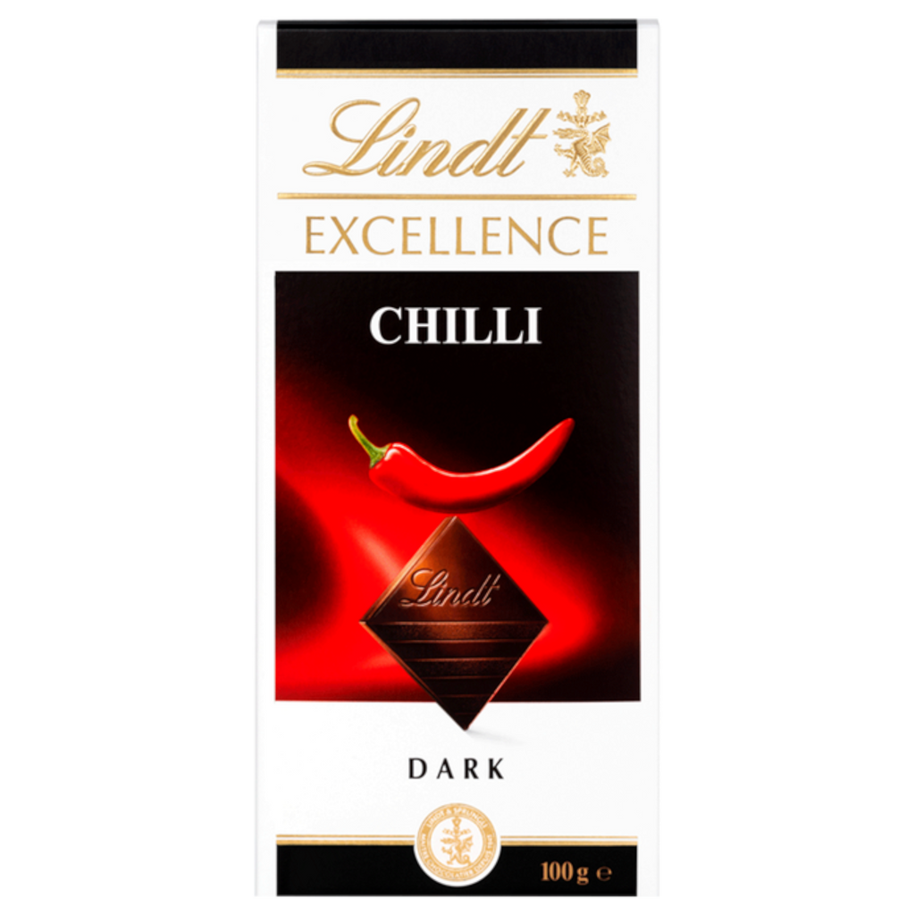 Lindt Excellence Dark Chilli Chocolate Bar - 3.52oz (100g)