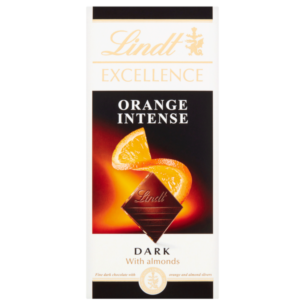 Lindt Excellence Dark Orange Chocolate Bar - 3.52oz (100g)