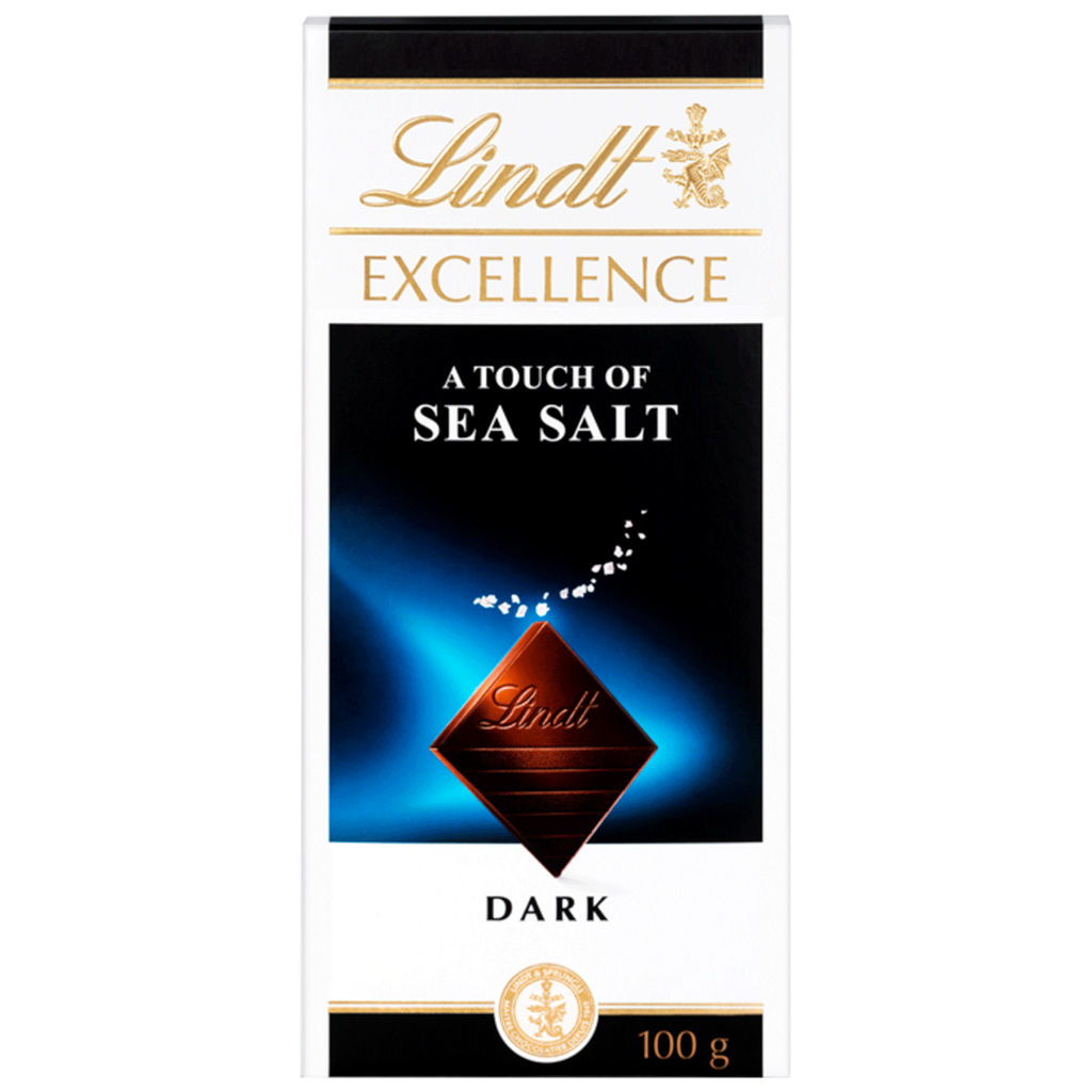 Lindt Excellence Dark Sea Salt Chocolate Bar - 3.52oz (100g)