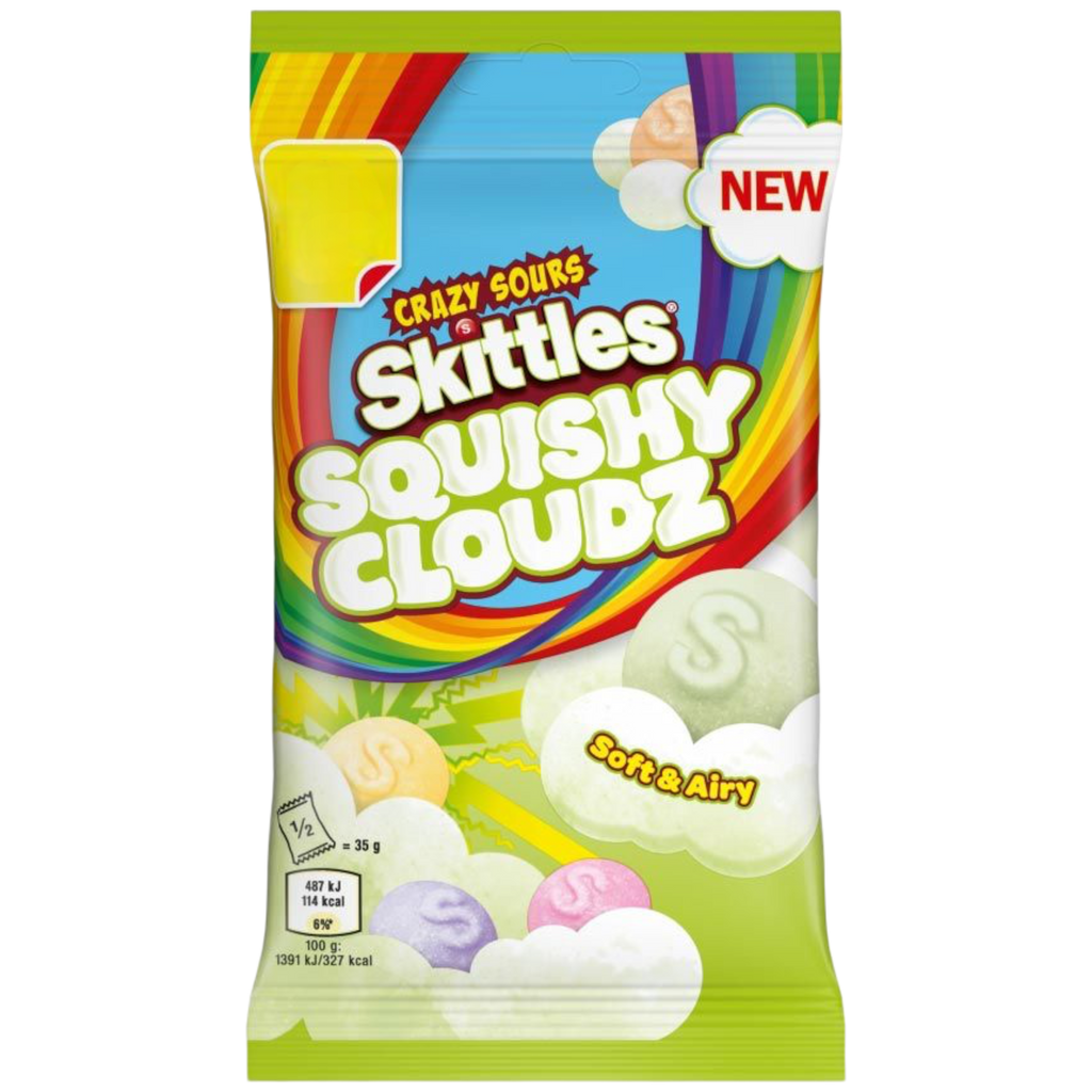 Skittles Squishy Cloudz Crazy Sours Treat Bag - 2.46oz (70G)
