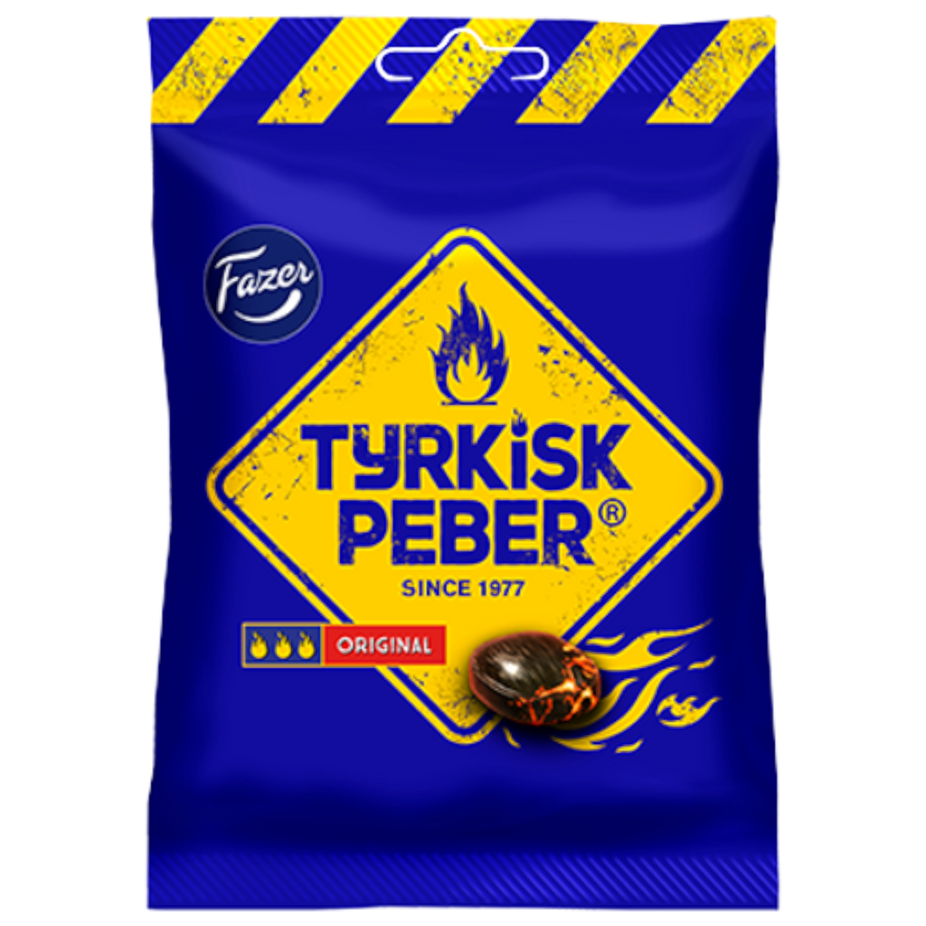 Fazer Tyrkisk Peber Original Salt Liquorice Sweets (Scandinavian) - 4.23oz (120g)