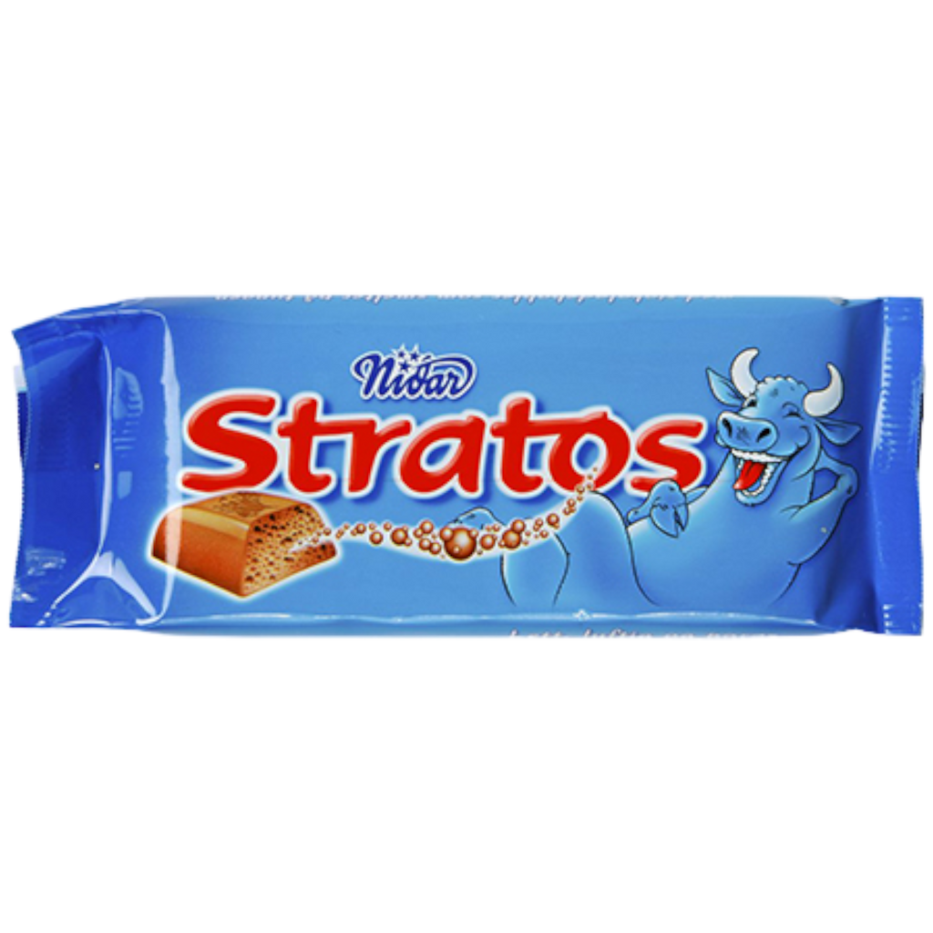 Nidar Stratos Bubbly Milk Chocolate Bar (Norway) - 2.29oz (65g)