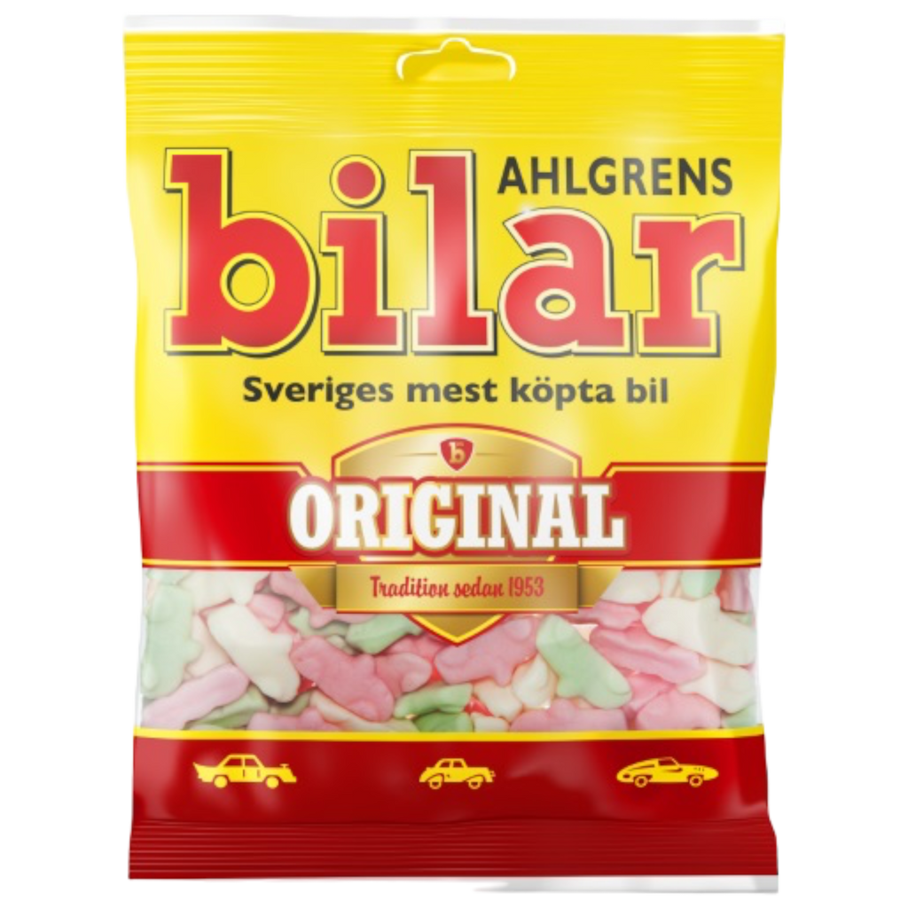 Ahlgrens Bilar Original – Fruity Marshmallow Sweets (Sweden) - 4.4oz (125g)