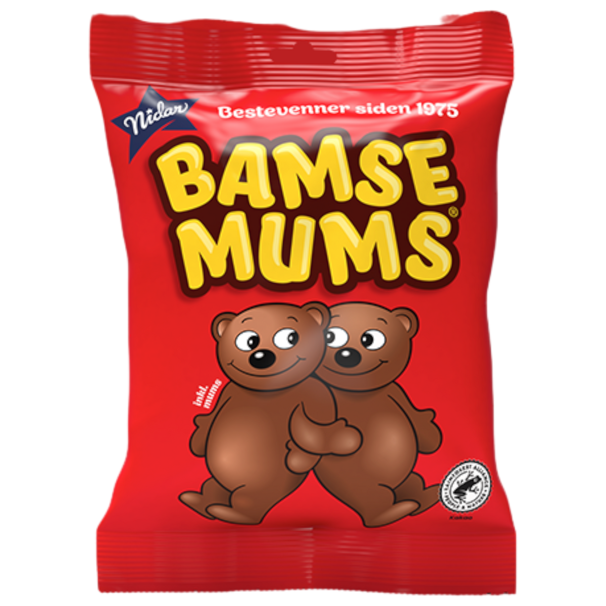 Nidar Bamsemums Marshmallow Bears (Norway) 4oz (115g) Poppin Candy