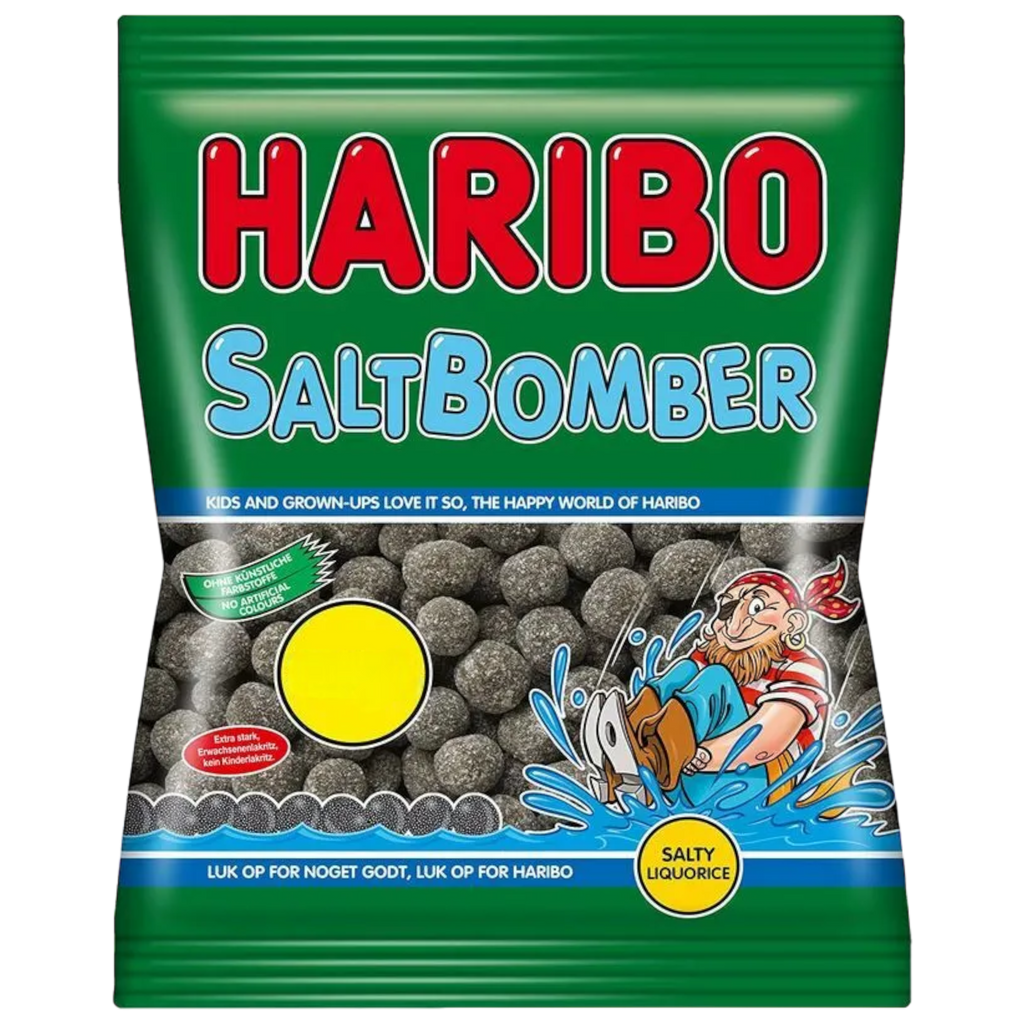 Haribo Salt Bomber – Salty Liquorice (Scandinavian) - 4.23oz (120g)