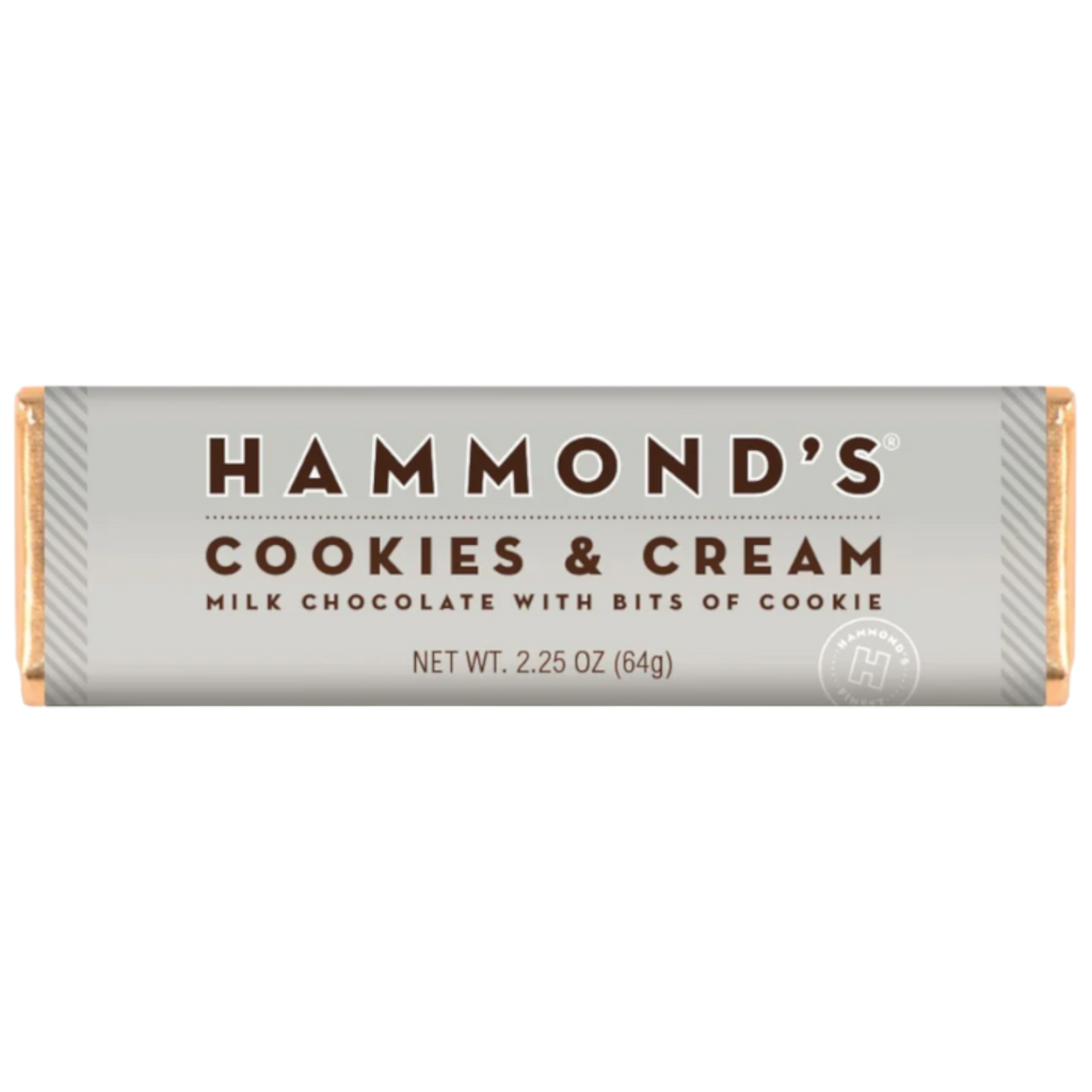 Hammond's Cookies & Cream Milk Chocolate Bar - 2.25oz (64g)