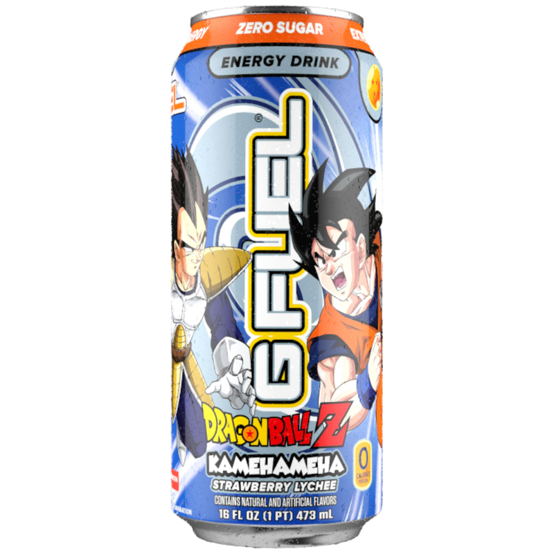 G FUEL - Dragonball Z Kamehameha (Strawberry Lychee Flavour) Zero Sugar Energy Drink - 16fl.oz (473ml)