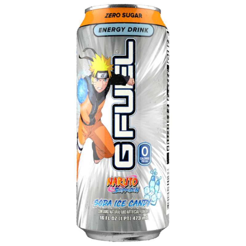 G FUEL - Naruto Shippuden Rasengan (Soda Ice Candy Flavour) Zero Sugar Energy Drink - 16fl.oz (473ml)