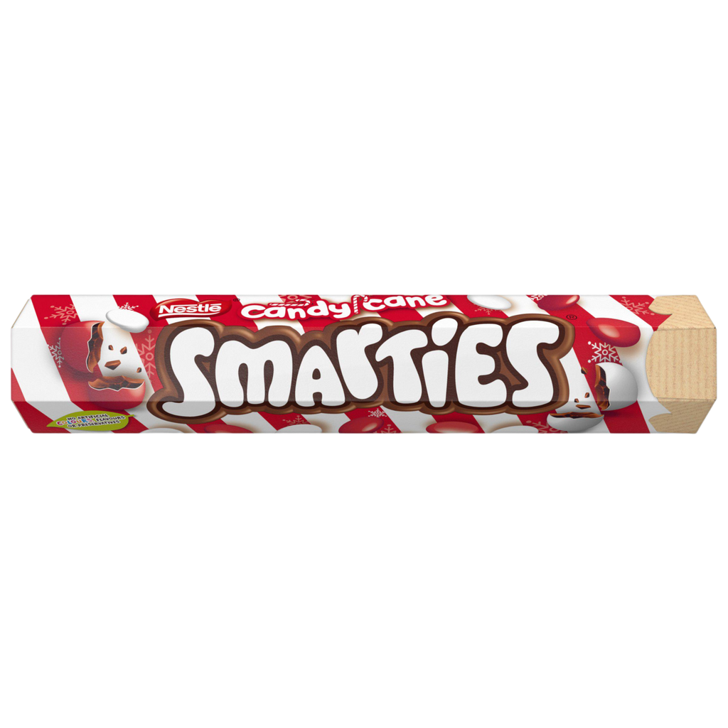 Smarties Candy Cane Milk Chocolate Giant Tube - 4.23oz (120g)