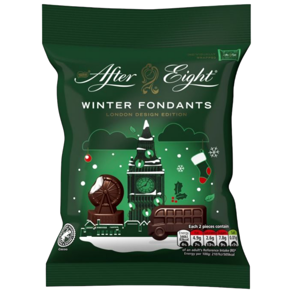 After Eight Winter Fondants Dark Mint Chocolate Bag - 2.01oz (57g)
