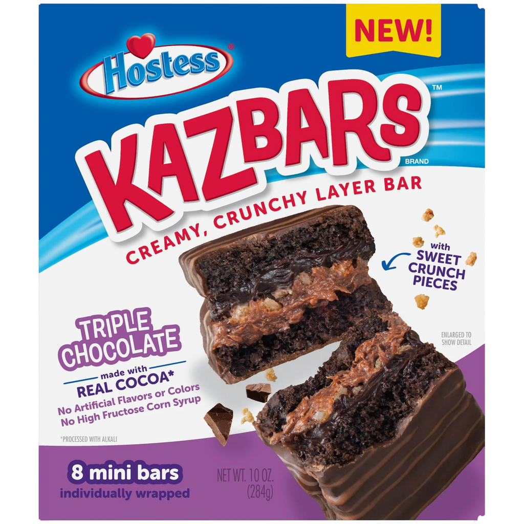 Hostess Triple Chocolate KAZBARS Creamy and Crunchy Layer Bar