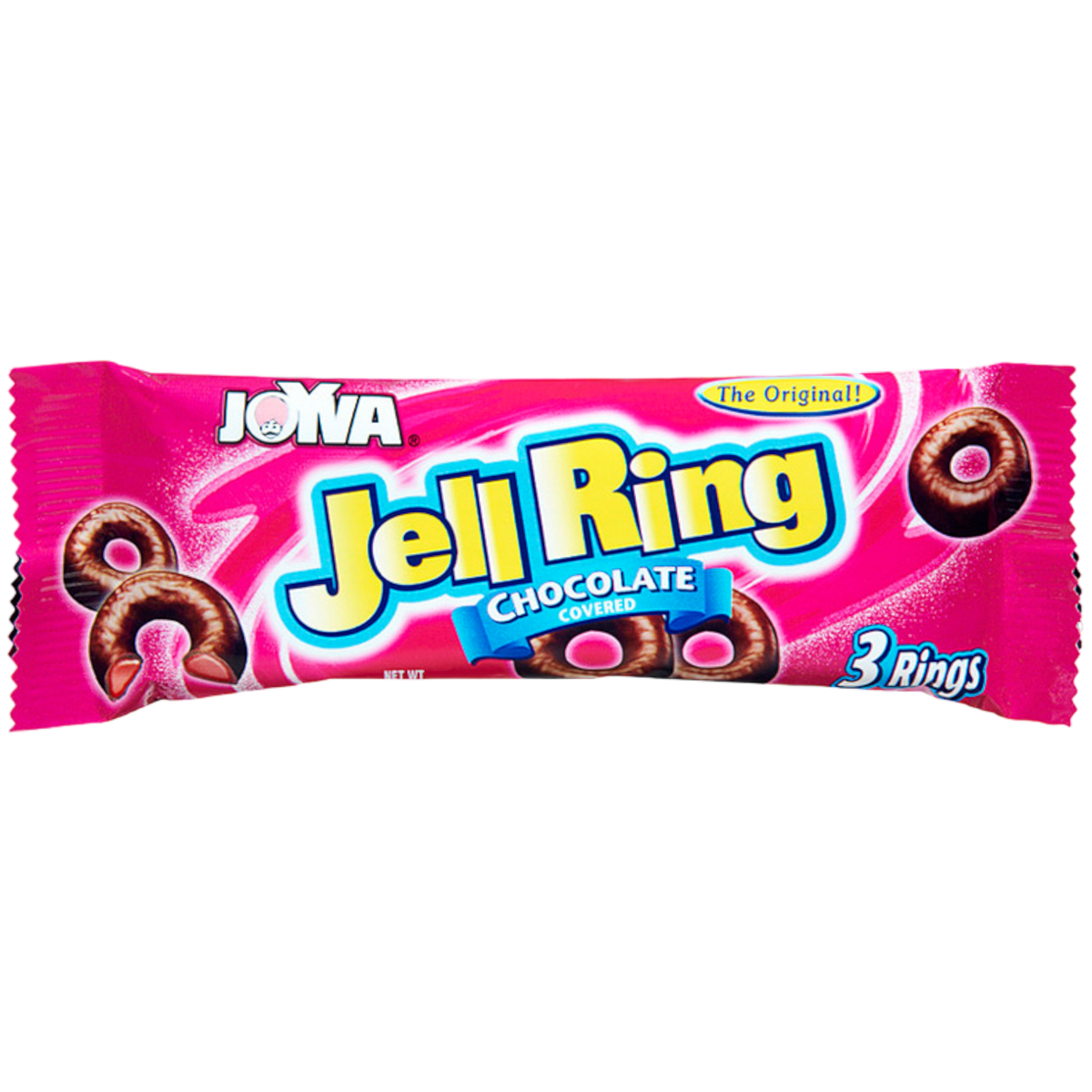 Joyva Chocolate Covered Raspberry Jell Rings 3Pack Poppin Candy