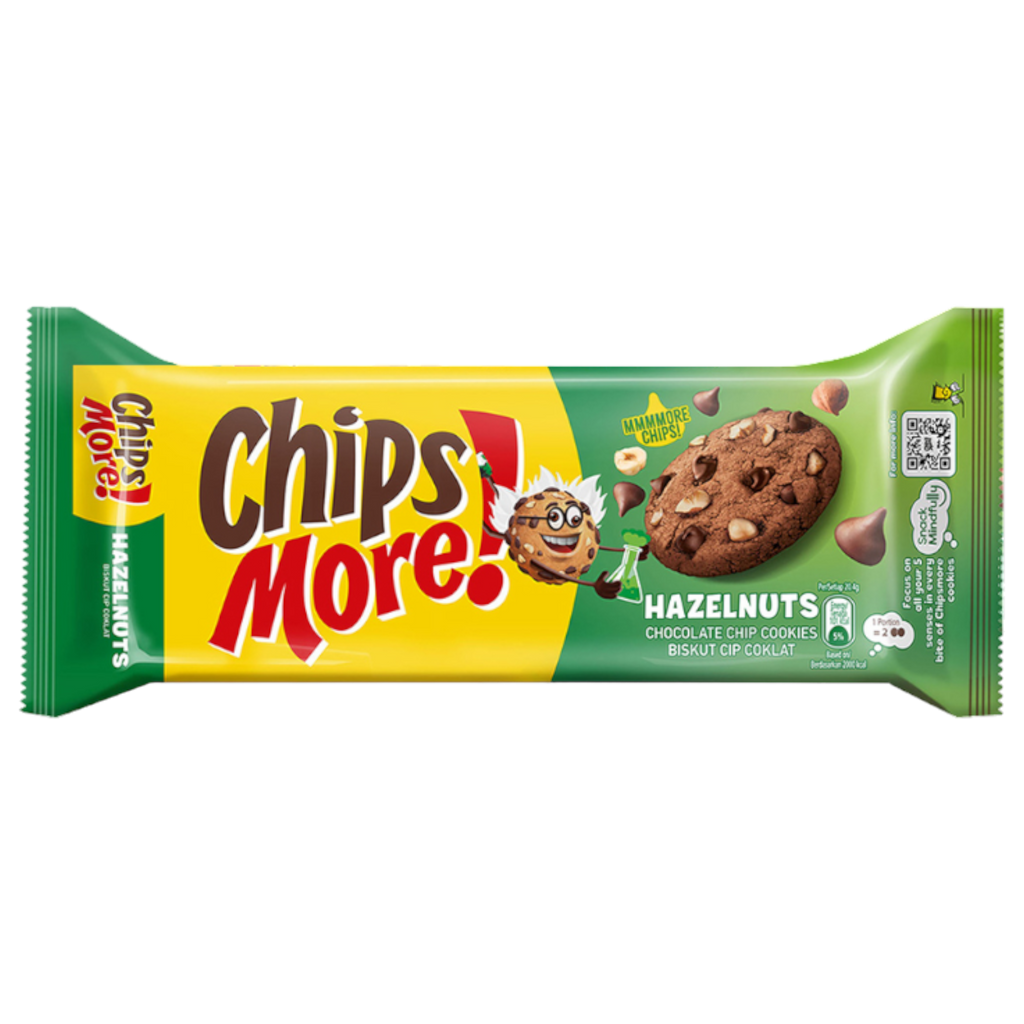 Chips Ahoy! ChipsMore! Hazelnut Chocolate Chip Cookies (Malaysia) - 5.39oz (153g) BB 05/24