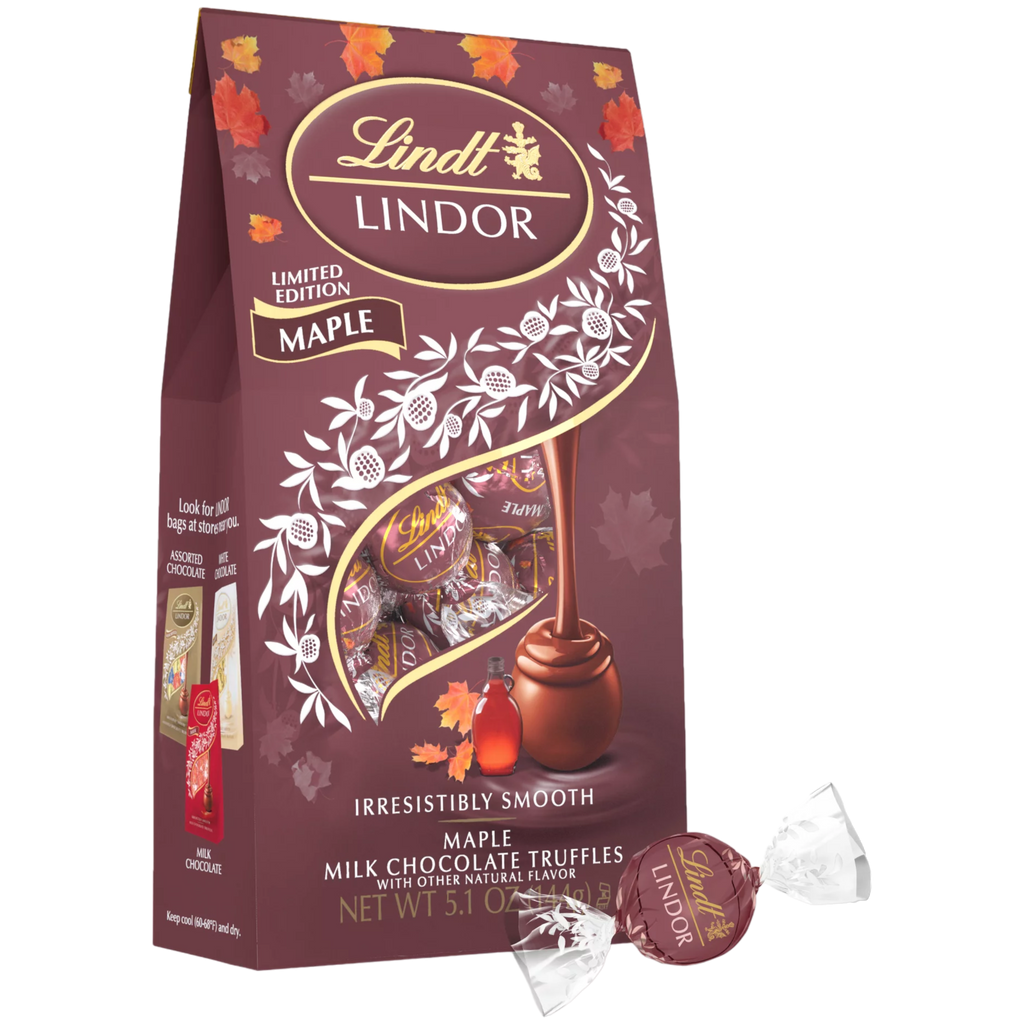 Lindt Lindor Maple Milk Chocolate Truffles (Fall Limited Edition) - 5.1oz (144g)