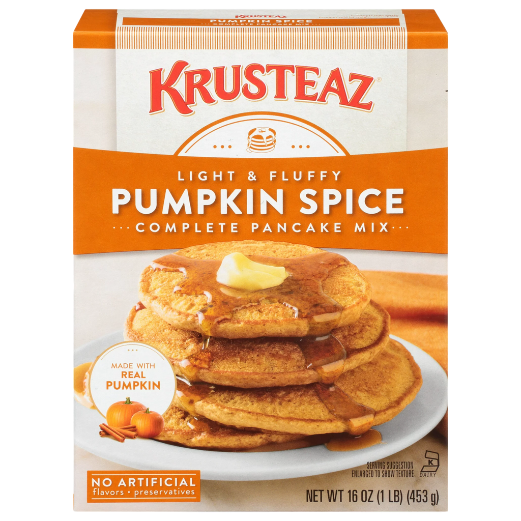 Krusteaz Pumpkin Spice Complete Pancake Mix - 16oz (453g)