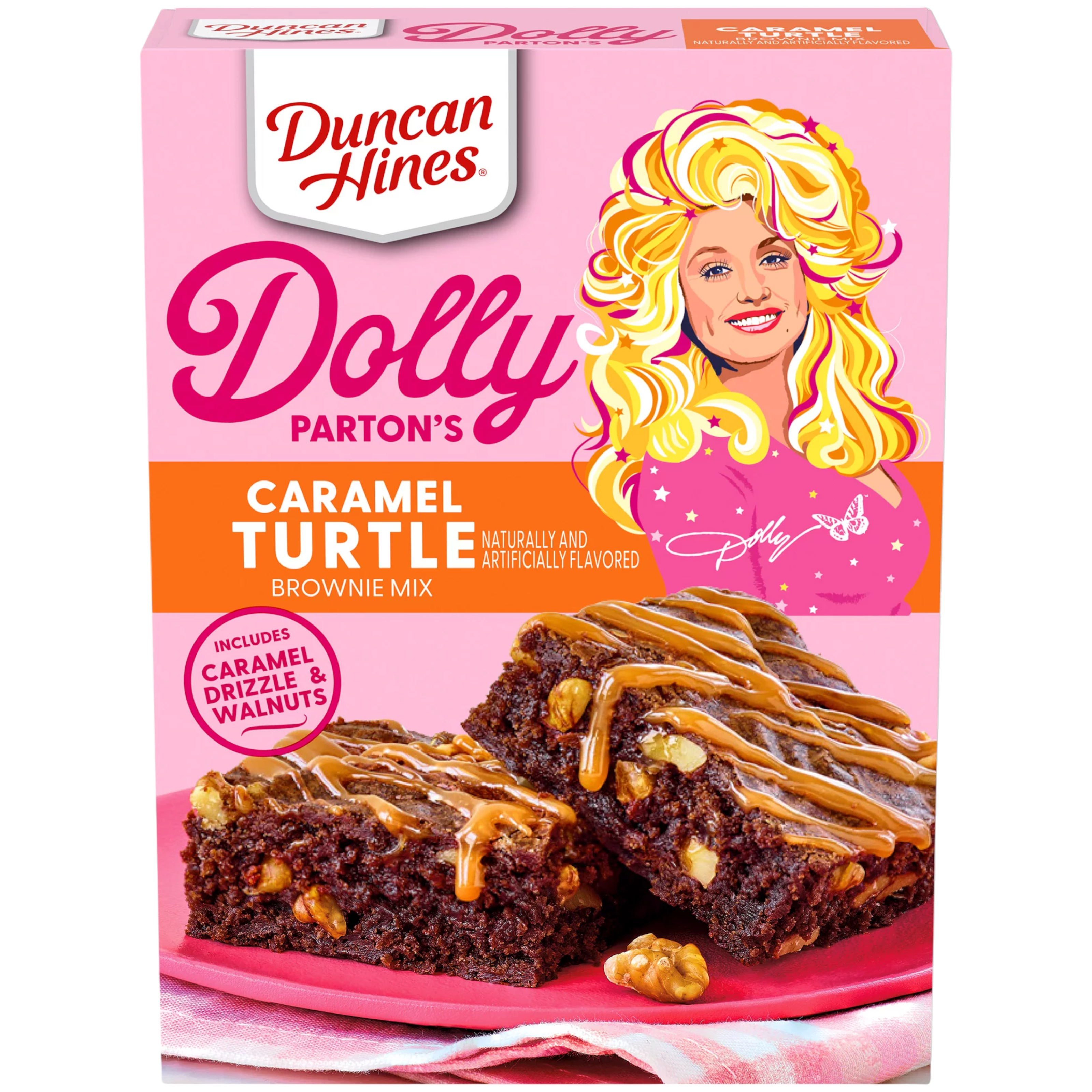 Dolly Parton's Caramel Turtle Flavored Brownie Mix - 16.7oz (473g)