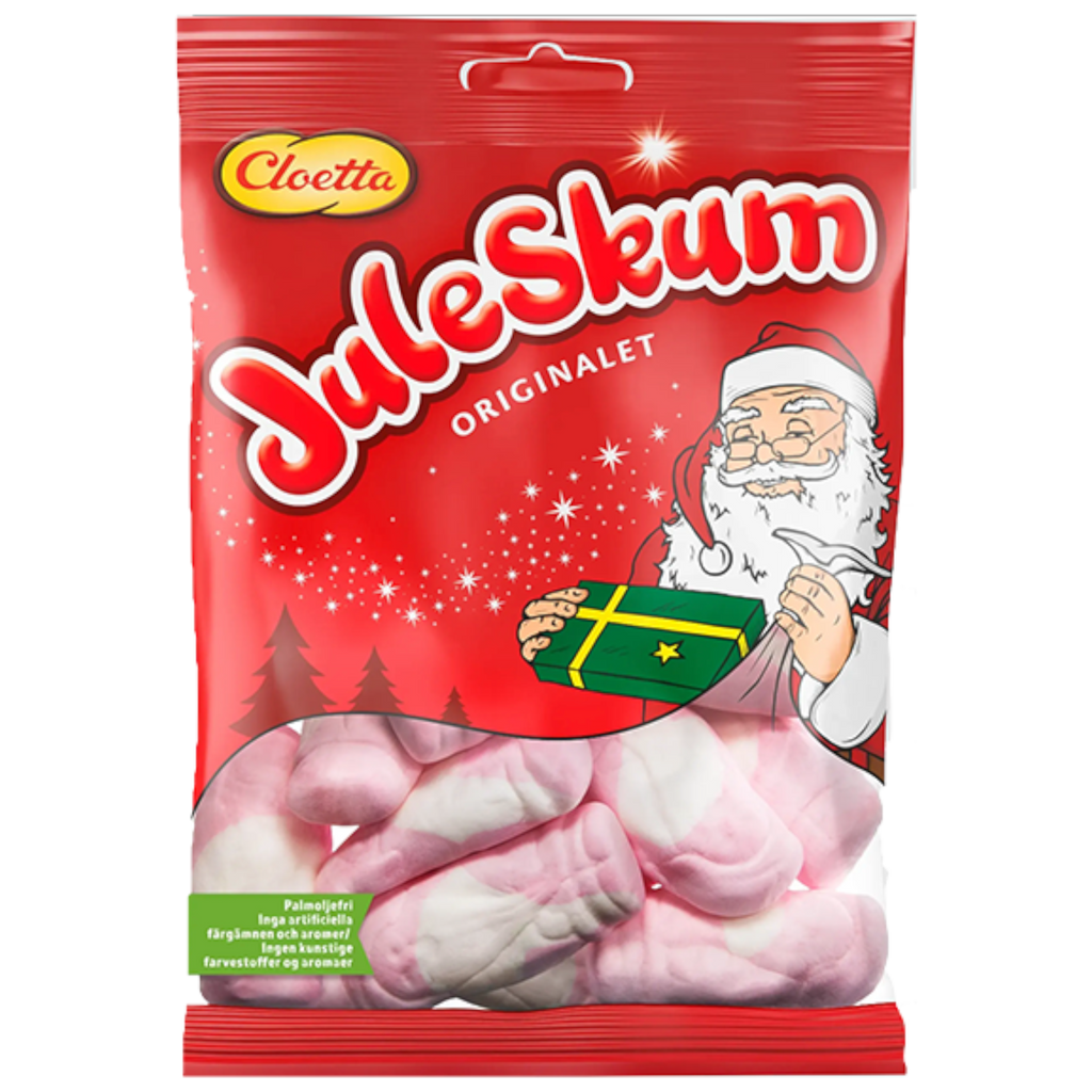 Cloetta Juleskum Fruity Santa Marshmallows (Scandinavia)- 3.5oz (100g)