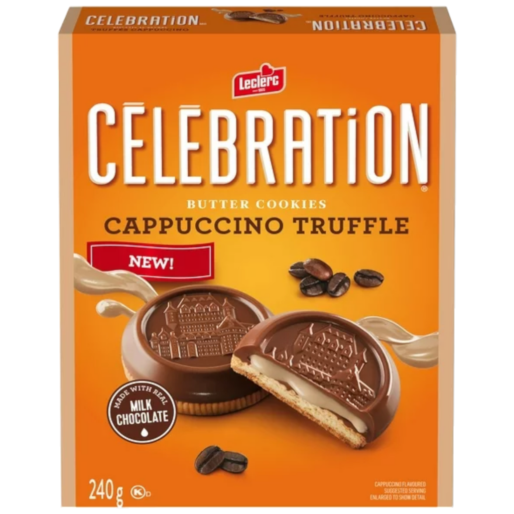 Leclerc Celebration Cappuccino Truffle Milk Chocolate Cookies (Canada) - 8.5oz (240g)