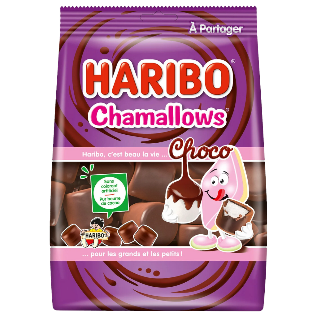 Haribo Chocolate Marshmallows XL Bag (France) - 5.6oz (160g)