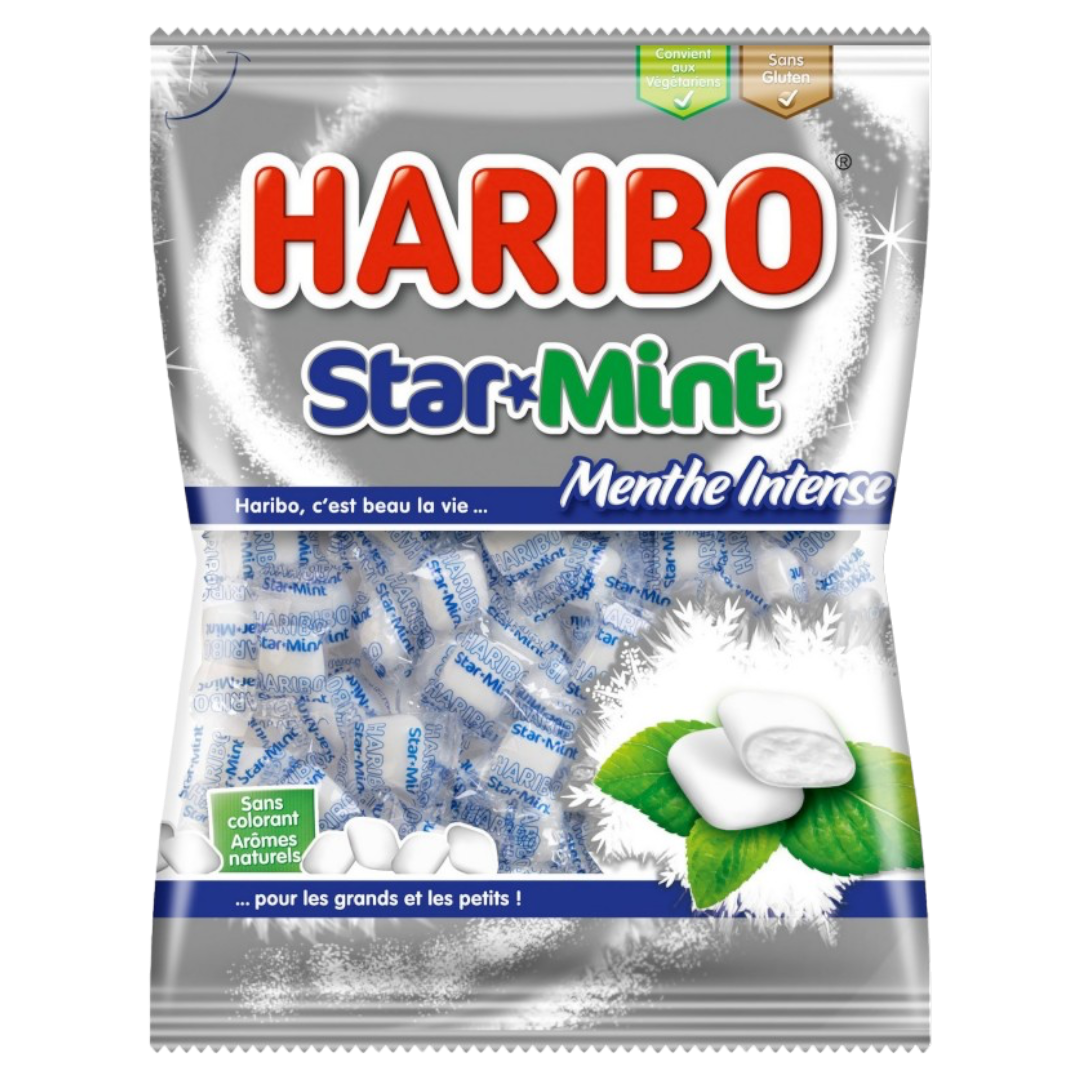 Haribo Star-Mint XL Bag (France) - 7.05oz (200g)