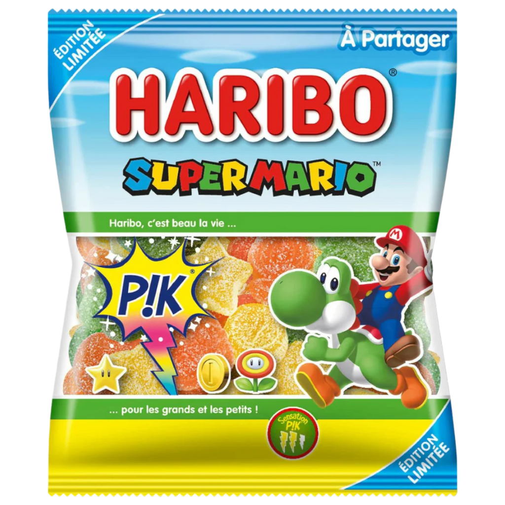 Haribo Super Mario Pik XL Bag (France) - 6.3oz (180g)