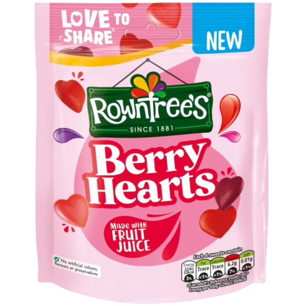 Rowntree’s Berry Hearts Bag - 4oz (115g)