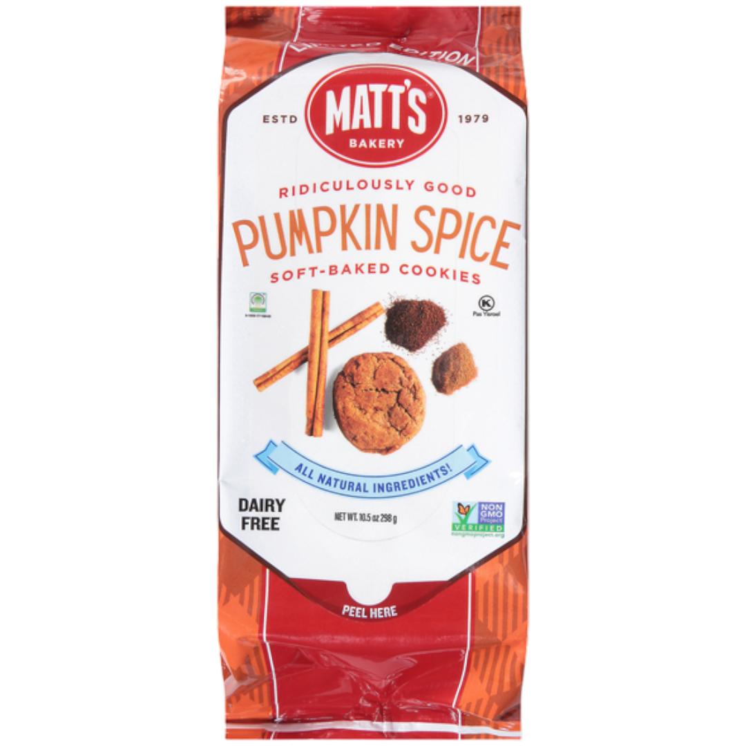 Matt's Ridiculously Good Pumpkin Spice Soft Baked Cookies (Fall Limited Edition) - 10.5oz (298g)