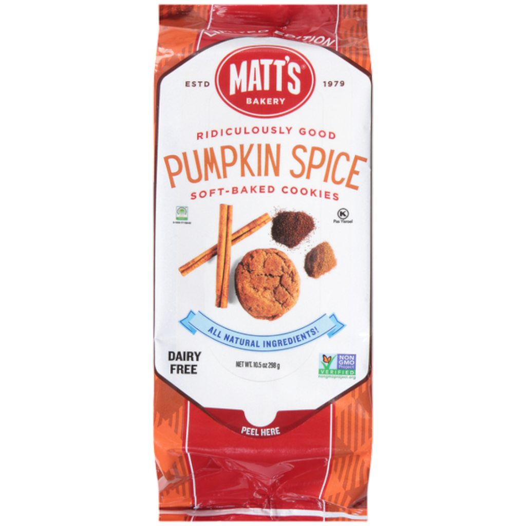 Matt's Ridiculously Good Pumpkin Spice Soft Baked Cookies (Fall Limited Edition) - 10.5oz (298g)