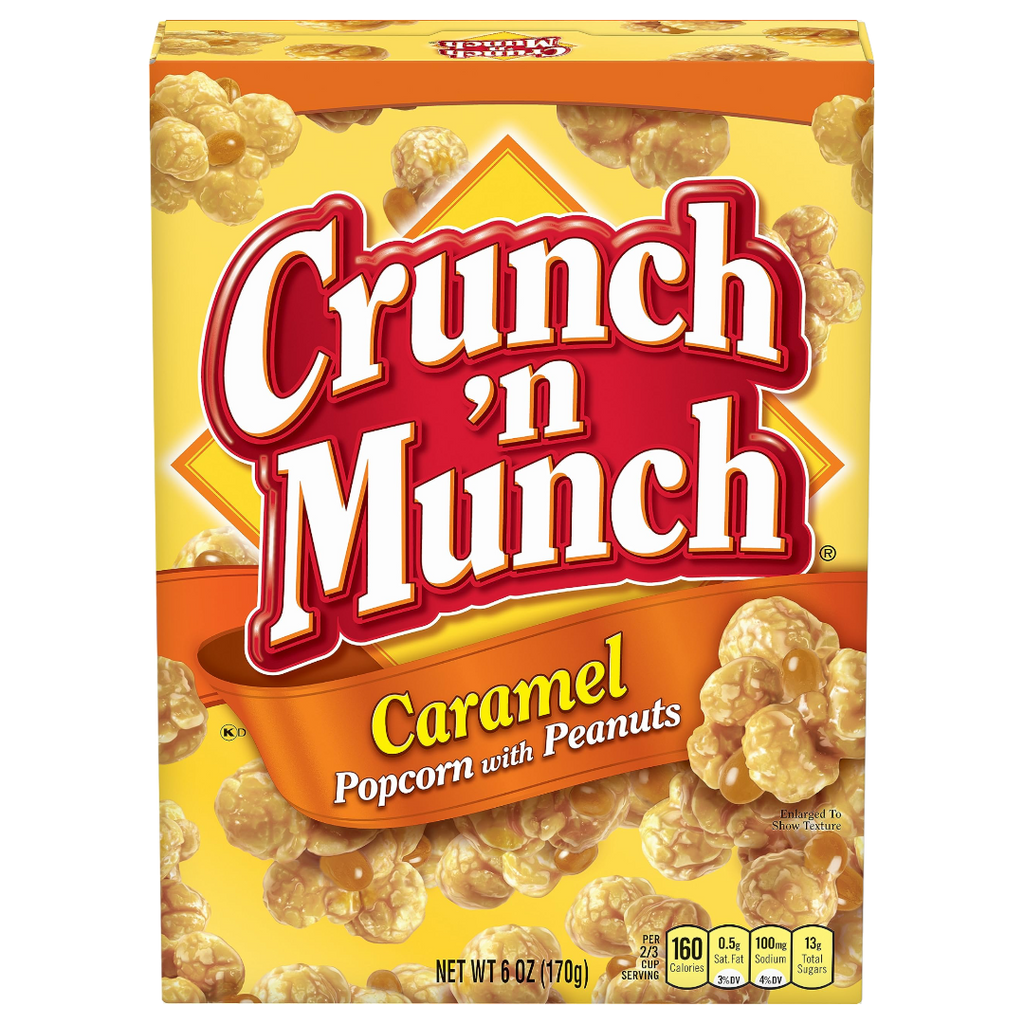 Crunch 'n Munch Caramel Popcorn With Peanuts  - 3.49oz (99g)