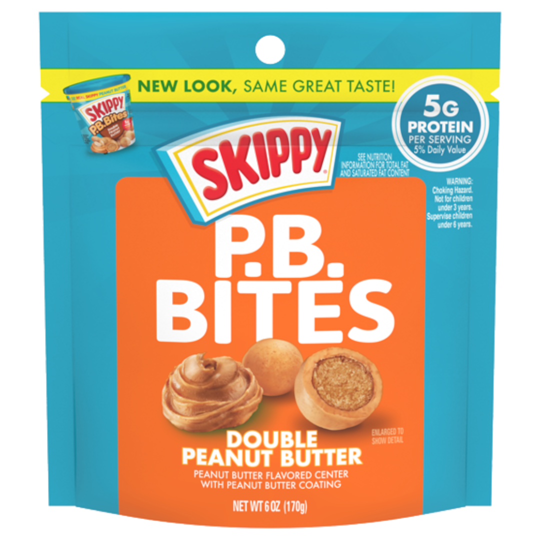 Skippy Peanut Butter Bites Double Peanut Butter Pouch - 6oz (170g)