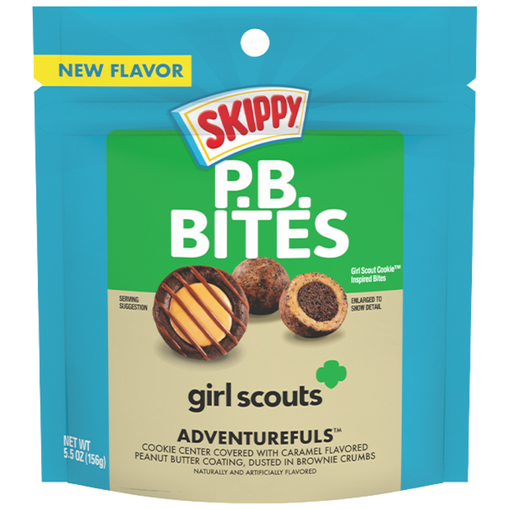 Skippy Peanut Butter Bites Girl Scouts Cookie Adventurefuls Pouch - 5.5oz (156g)