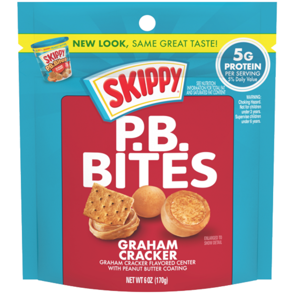 Skippy Peanut Butter Bites Graham Cracker Pouch - 6oz (170g)