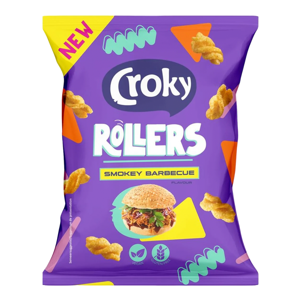 Croky Rollers Smokey Barbeque Flavour - 3.5oz (100g)