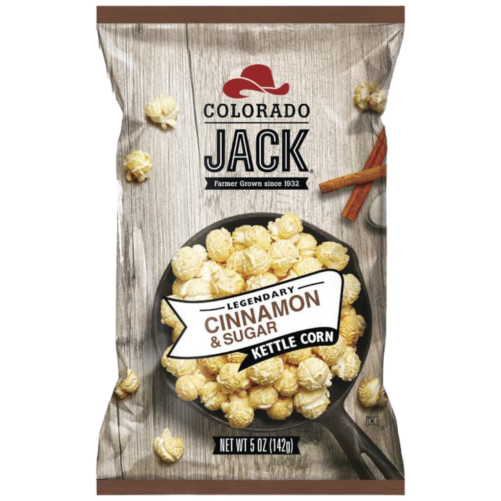 Colorado Jack Legendary Kettled Cooked Cinnamon & Sugar Popcorn - 5oz (142g)