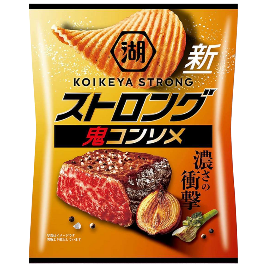 Koikeya Strong Onion Steak Crisps (Japan) - 1.97oz (56g)