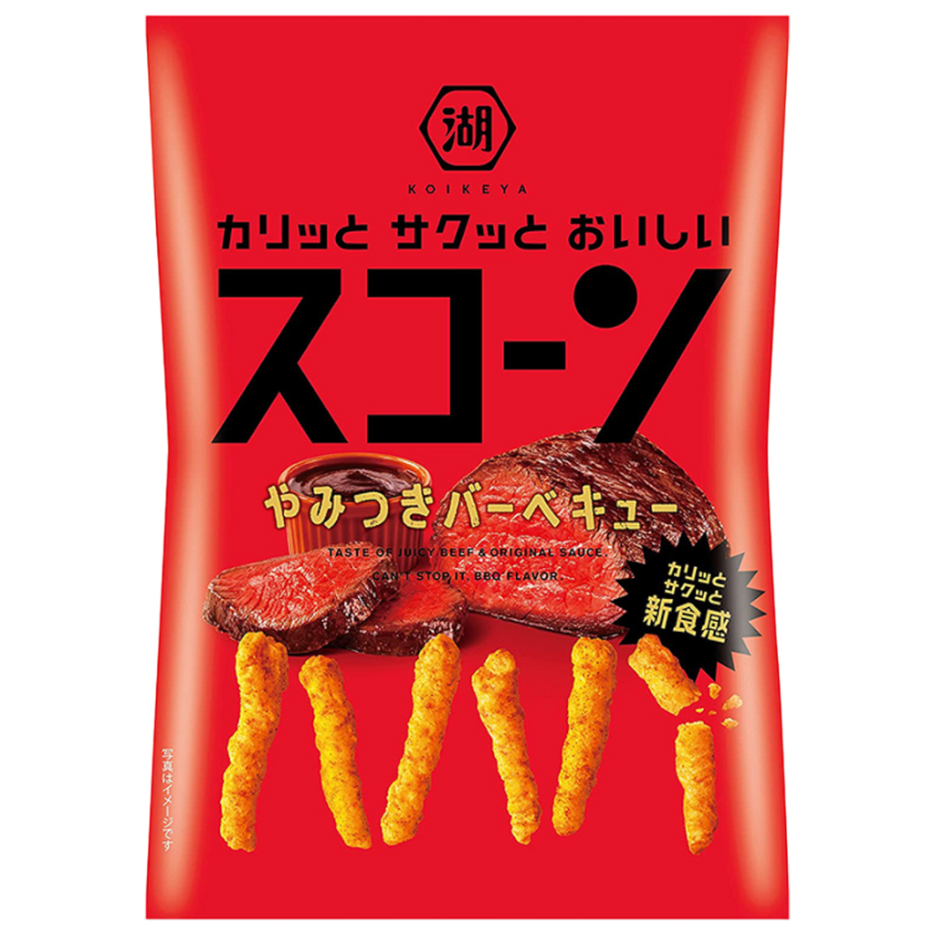 Koikeya Scorn BBQ Beef Crisps (Japan) - 0.77oz (22g)