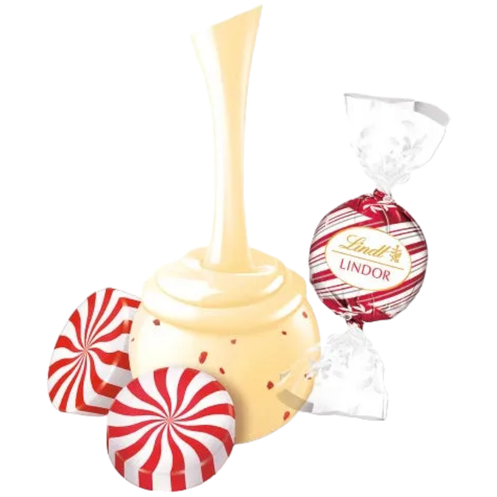 Lindt Lindor Peppermint Candy Cane White Chocolate Truffles (SINGLE)