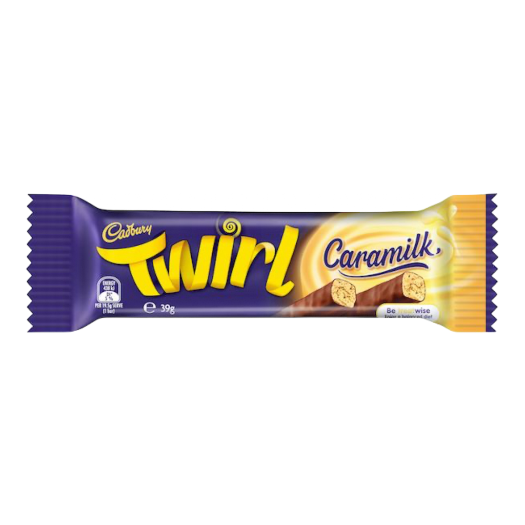 Cadbury Caramilk Twirl (Australia) (BB 30/11/23) - 1.3oz (39g)