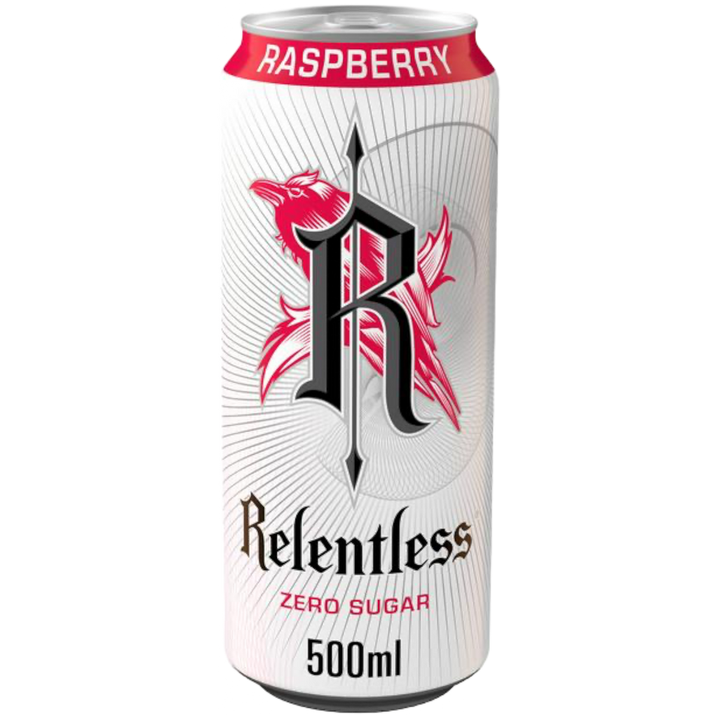 Relentless Energy Drink Raspberry Zero Sugar - 16.9fl.oz (500ml)