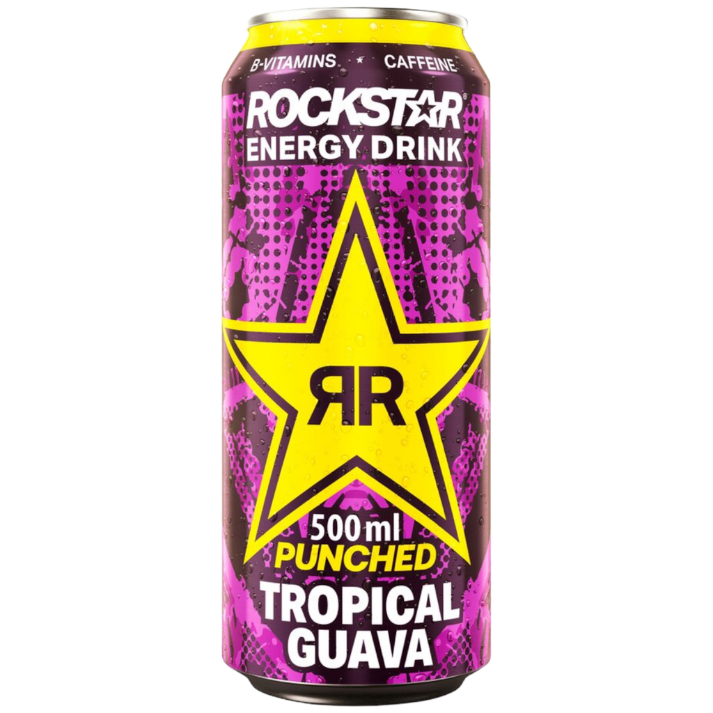 Rockstar Energy Drink Punch Tropical Guava - 16.9fl.oz (500ml)