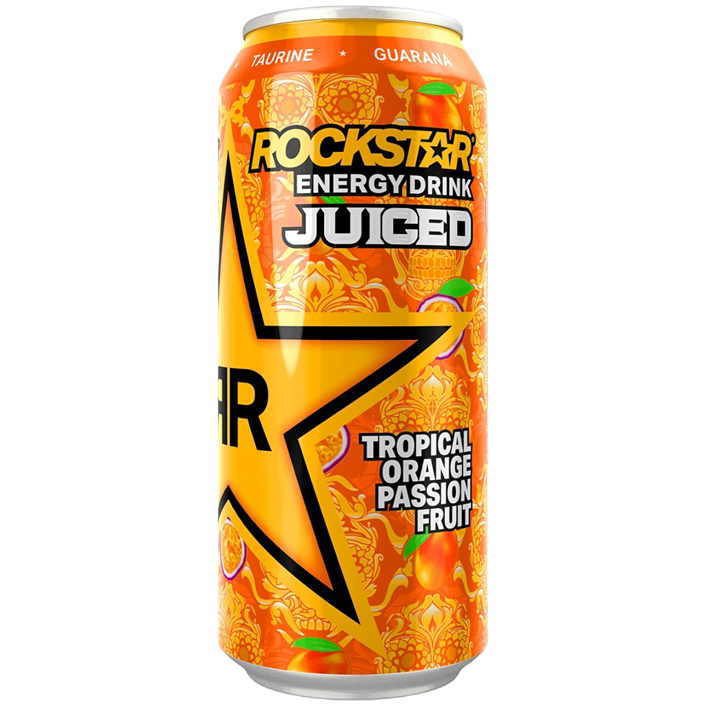 Rockstar Energy Drink Juiced Tropical Orange Passionfruit - 16.9fl.oz (500ml)